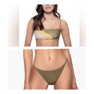 PQ Swim Luna Wave Top and euphoria adjustable bottoms